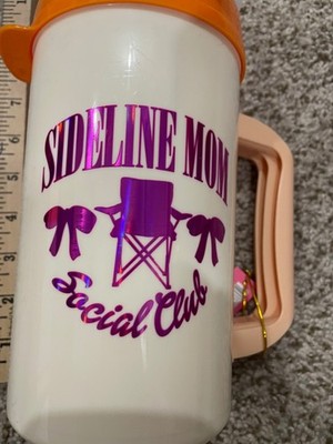 Sideline Mom Social Club Jug- Drink Container, Simply Southern, NEW, 32 Ounce