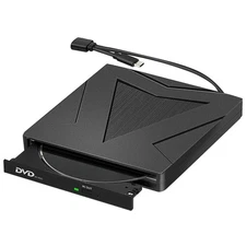 1* Brand New DVD Drive W/USB Cable High-Speed 5Gbps For CD/DVD/VCD Formats