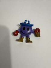 Vintage Purple Cowboy Sheriff Figure 2 Western Character Toy