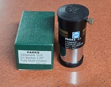 Parks 1.25" 3 Element 2x Barlow telescope eyepiece