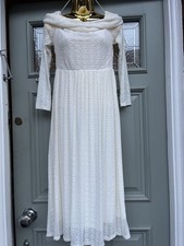 Marks & Spencer Bardot  Cream Lace Overlay Dress Uk 20 Bnwt B80/0466