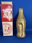 Vintage Coca-Cola Bottling Company Gold Bottle Thermometer