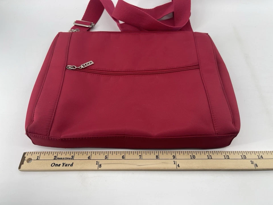 Maxx New York Crossbody Purse Bag Handbag Tote Mid Size Red Adjustable Strap - Image 4 of 4