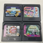 Sega Game Gear Games Lot of 4 - Sonic 2 + Super Space Invaders + Ecco
