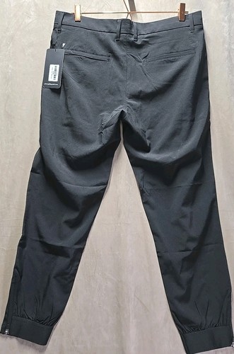 Primo Golf Jogger Pants Mens 35 Short Black Performance Tapered Ankle Zip NWT - Picture 7 of 10