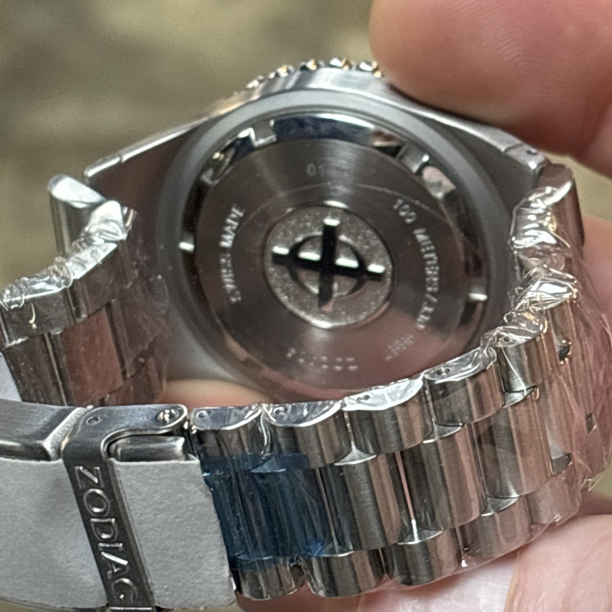 Zodiac Sea Ghost Men's Watch Z02404 - Orange Bezel Gray Dial 38.5