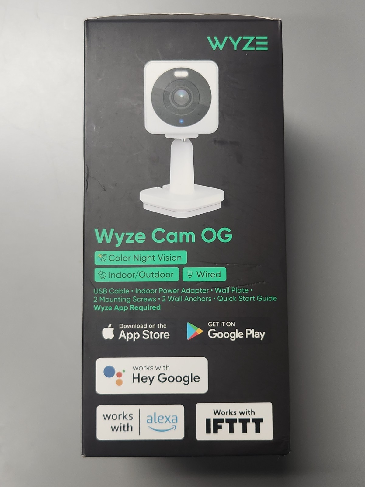 CAMERA Wyze Cam OG Security Wired Indoor Outdoor Color Night Vision NEW FREE S&H