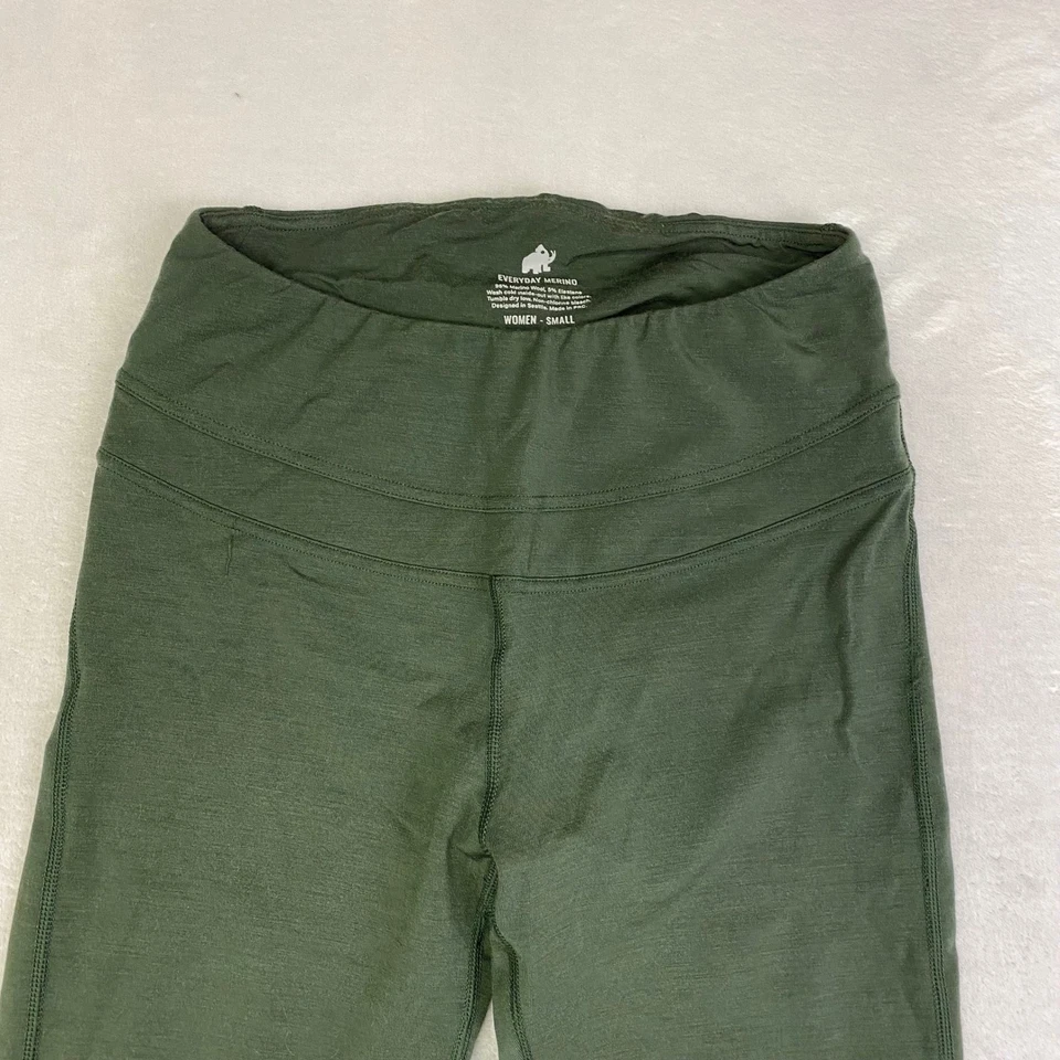 Leggings deportivos para mujer Woolly Everyday Merino pequeños verde oliva Foto 2 de 4
