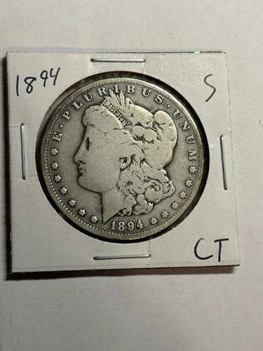 1894 S Morgan Silver Dollar $1 VG Tough Date San Francisco Mint