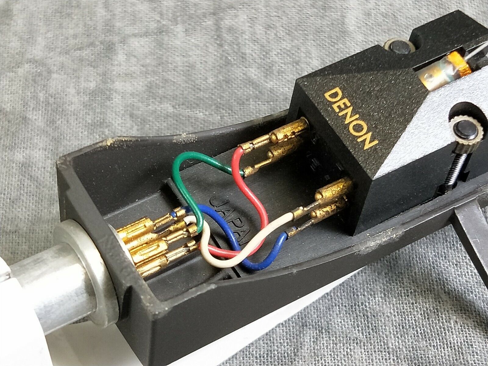 Denon DL-103 LCII MC Cartridge W/ Denon Headshell From Japan