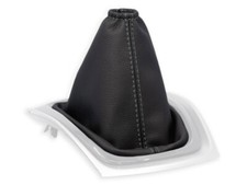 SCHALTMANSCHETTE FUR NISSAN X-TRAIL T32 2013-2020 SCHALTSACK LEDER NAHT GRAU