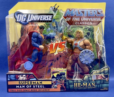 Superman VS He-Man DC Universe Action Figures 2 Pack Exclusive Mattel NEW