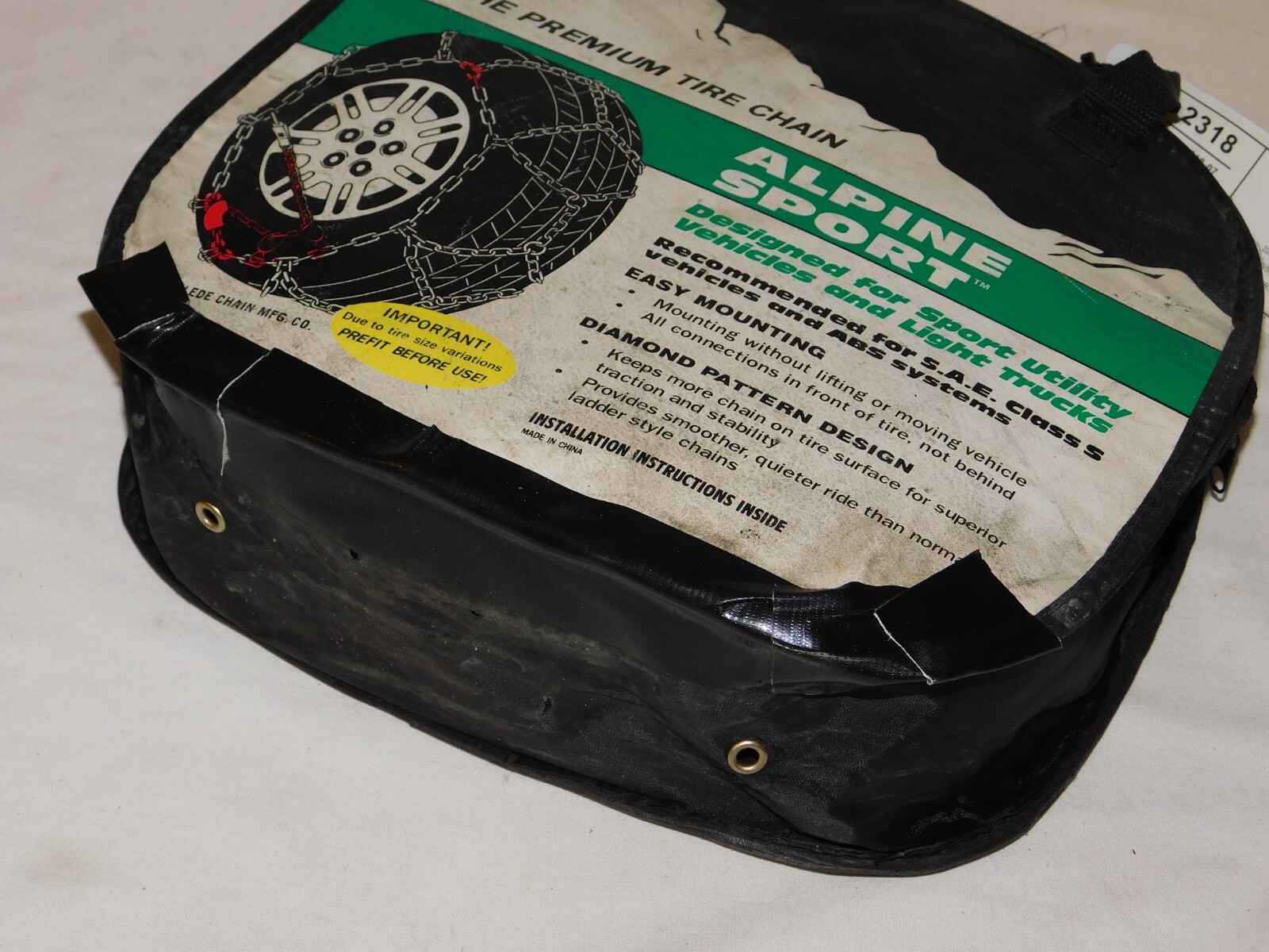 2318 Alpine Sport Light Truck/SUV Tire Snow Chains, Used eBay