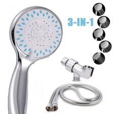 High Pressure Shower Head 5 Settings Handheld Shower Heads Spray With 5 FT Hose
