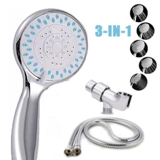 High Pressure Shower Head 5 Settings Handheld Shower Heads Spray With 5 FT Hose