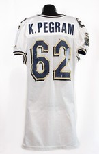 Early 2000's - Pitt football game used jersey - PEGRAM
