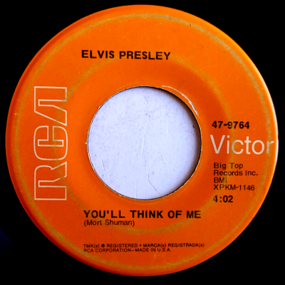 ELVIS PRESLEY - Suspicious Minds / You'll Think of Me - Vinyl