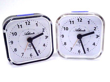 ATLANTA Top-Marke Funk-Reise Wecker Analog Weckwiederholung Beleuchtung 1845
