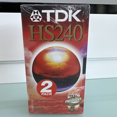 2x - TDK HS240 Kassette NEU OVP Leerkassette 4 Stunden Videokassette HS 240