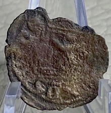 Moneda Medieval 1471-1474 Reino de Castilla y León Castillo León Rey León Enrique IV