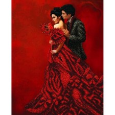 Bead Embroidery Kit Flirt DIY Bead needlepoint Bead stitching Beadwork