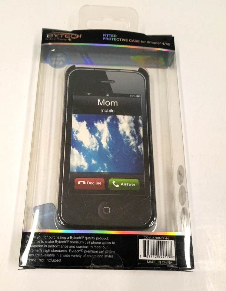 Funda protectora negra con tachuelas glamour para iPhone 4/4S Bytech Foto 2 de 4