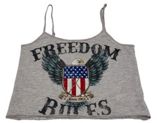 Tank Top S FOREVER 21  USA EAGLE FREEDOM RULES  U.S.A Americana Size Small
