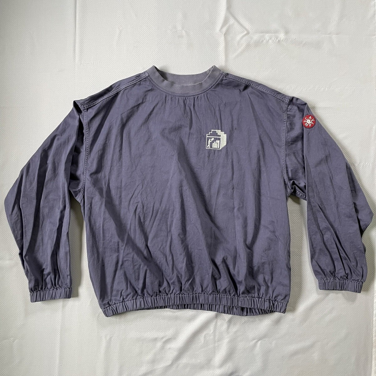 Cav Empt Lilac Purple Overdye Crewneck Pullover Size XL Block Made 
