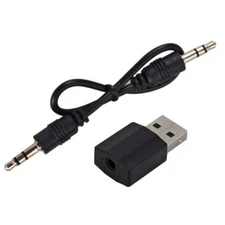USB Bluetooth 5.0 Audio Adapter Transmitter Receiver for TV/PC Car AUX Speaker