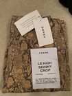 Frame Le High Skinny Crop Coated Python Pants Size 26 NWT — photo 7