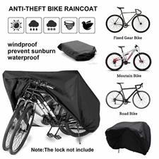 Bike Bicycle Waterproof Dust Cover Outdoor Protector For 2 Bikes Or 1 Motorbike