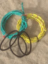 Replacement ROPES and HEEL BANDS for ORIGINAL Cowboy Roping Toy  2 ROPES 3 HEELY
