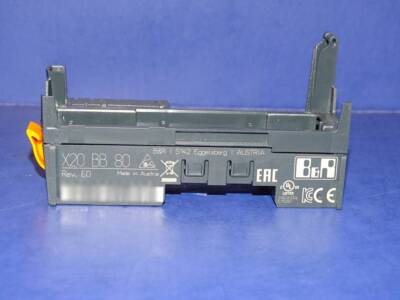 B&R X20BB80 X20 bus base, for X20 base module (BC, HB, etc.)