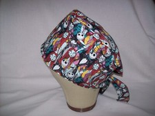 Men/Women Surgical Scrub Cap Lined Skeleton Holiday 100 Cotton