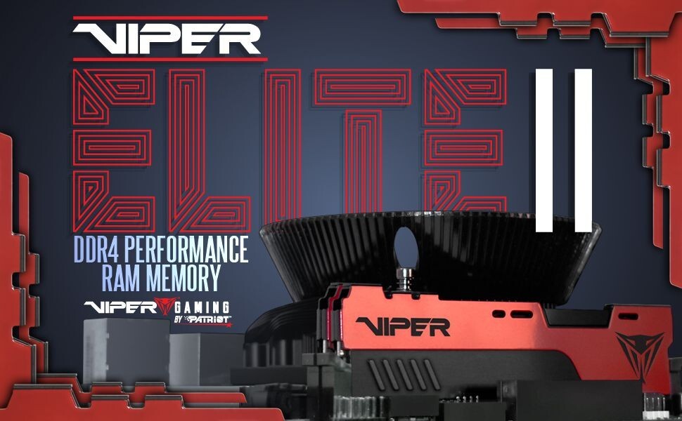 Patriot Viper Elite II 64GB (2x32GB) DDR4 3200 3600 UDIMM XMP 2.0
