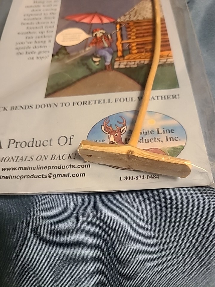 Maine Line Weatherstick - Wettervorhersage Stab Aus Naturholz