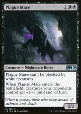 Magic the Gathering MTG Plague Mare (114) Core Set 2019   LP