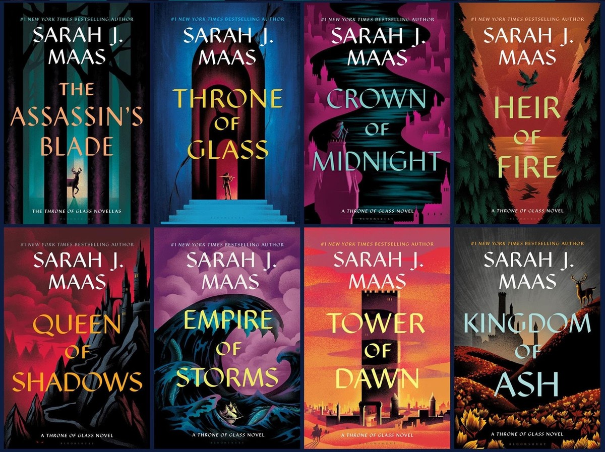 洋書 5 books, Sarah J. Mass, Throne of Glass Throne of Glass Box Set 8 Hardback Books by Sarah J Maas
