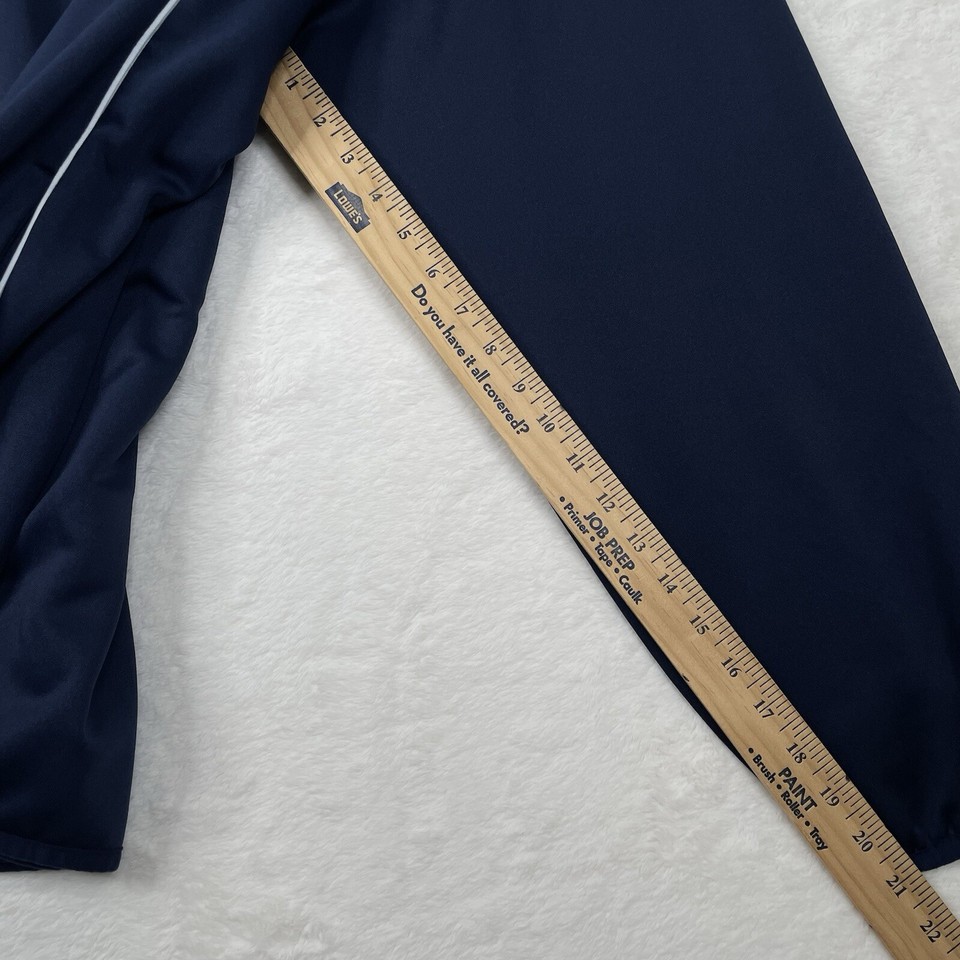 Majestic Detroit Tigers Sweatshirt Mens 2XL Blue Warmup Pullover Therma