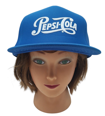 #ad #ad Pepsi Cola Blue Trucker Foam Snap Back Hat $18.52