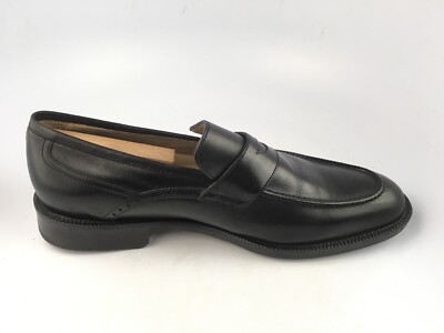 Johnston Murphy Sheepskin Dress Penny Loafers Black Men display picture 2