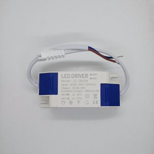1pc AC LED Driver +Shell 12~18x1W 300mA Power Supply Lamp Light Bulb 12W 15W 18W - Picture 1 of 5