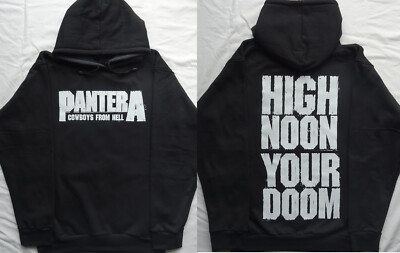 Pantera Cowboys From Hell Black Official Hoodie Hell High Noon Your Doom