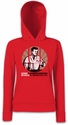 Science Is Organized Knowledge Damen Hoodie Kapuzenpullover Wissenschaft