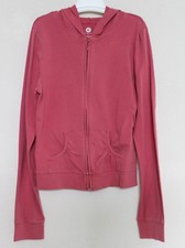 Ellemenno Girls Hooded Zip Up Jacket - Pink - Size: L po
