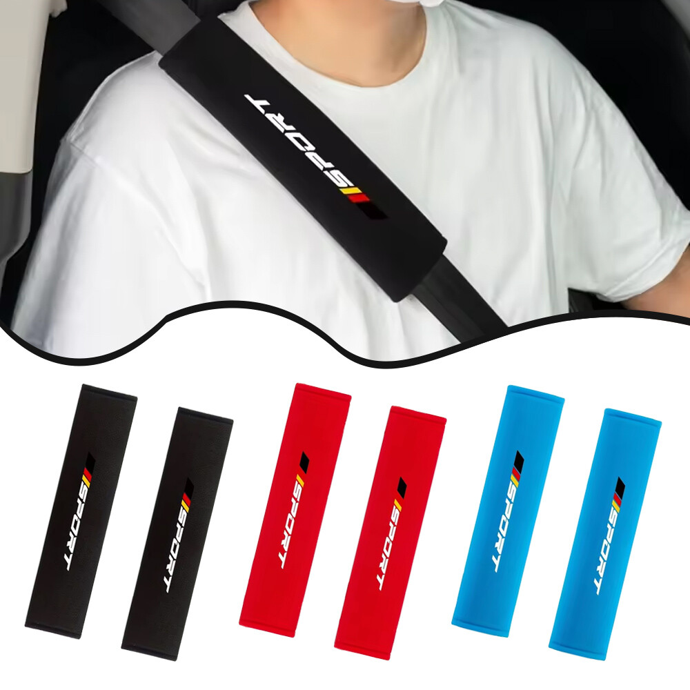 2pcs Soft Comfortable Car Seat Belt Cushions Seat Belt Cover Shoulder Strap Pad