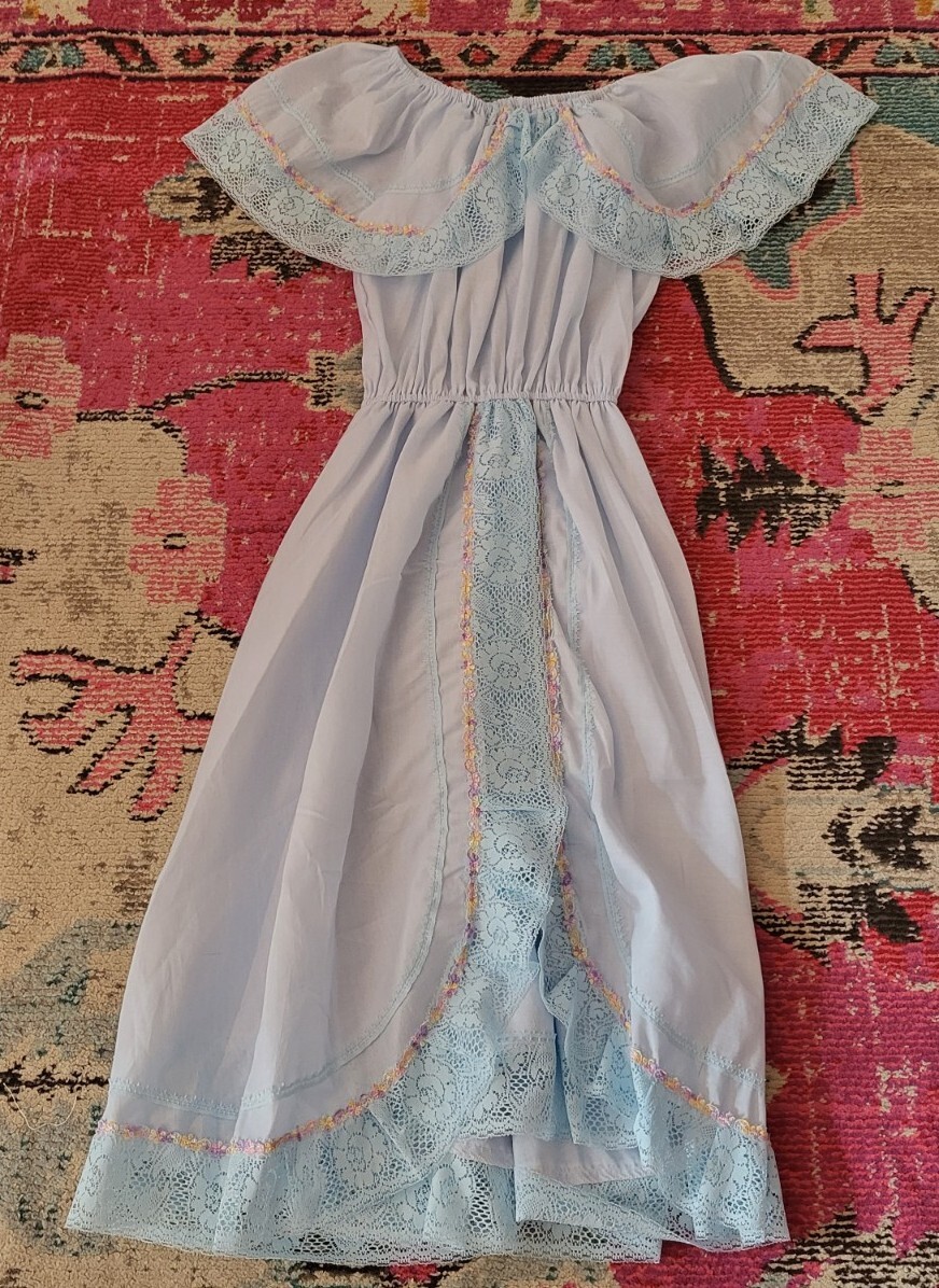 cottagecore fairy dress One Piece Floral Georgette Dress M main image 0