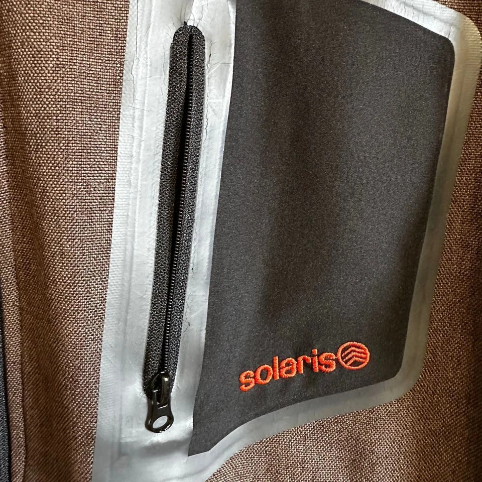 Solaris Softshell Jacket Full Zip Lightweight Brown Outdoor Coat Mens M - Image 3 of 4