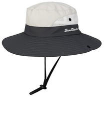 Women's Outdoor Sun-Hats UV Protection Foldable Mesh Wide-Brim Beach Fishing Hat