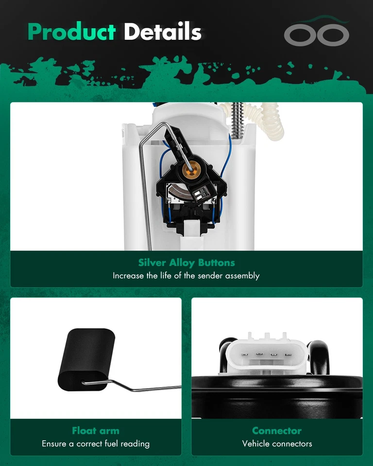 Conjunto de bomba de combustible para 02-03 Chevrolet Suburban 1500 GMC Yukon XL 1500 5,3 L Foto 3 de 4